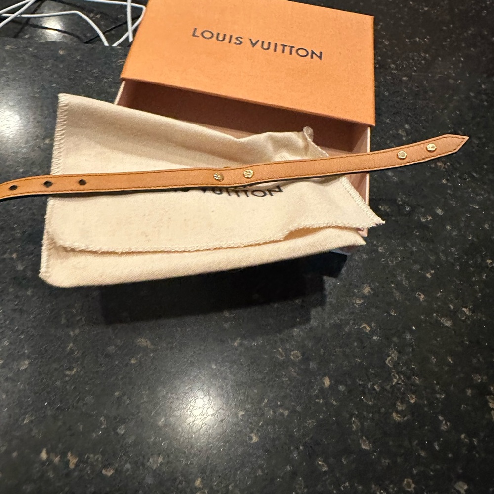 Louis Vuitton Brown and Gold Monogram Strap - Picture 5 of 14